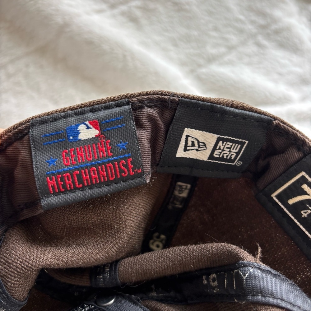New Era 59Fifty Toronto Blue Jays Fitted Cap Brown Tan Graphic Print Size 7 1/4 - Picture 5 of 10